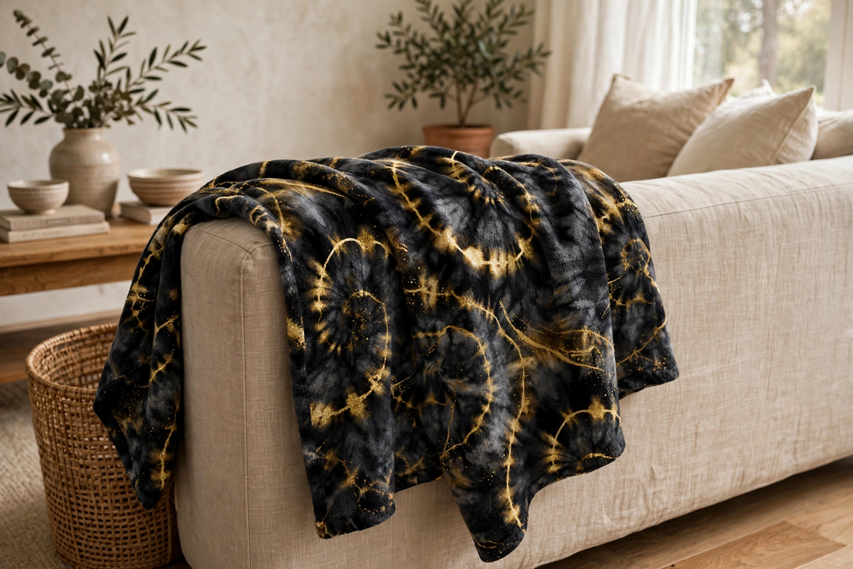 Bivouac Throw Blanket with Urban Fortress artwork