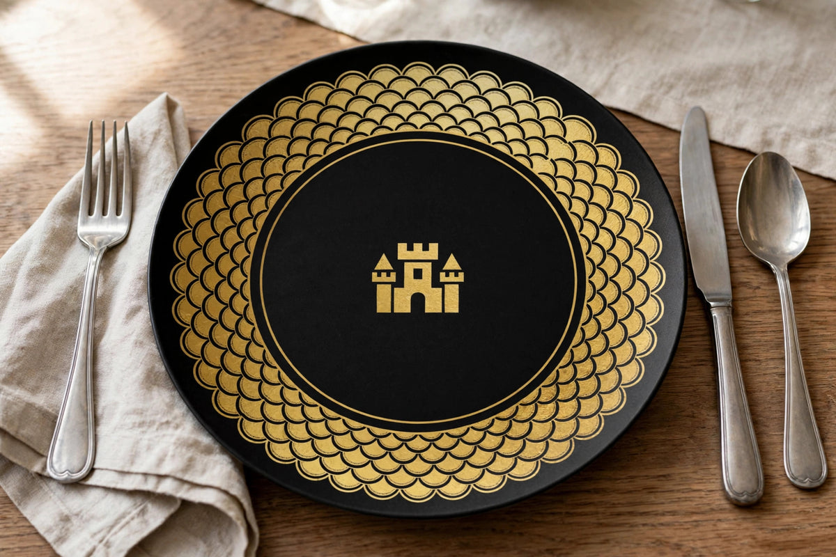 Blockhouse Plate — Dragon Scale — lifestyle photo
