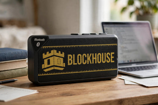 Blockhouse Tower — Bluetooth Speaker — lifestyle photo