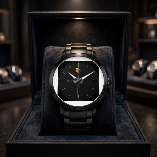 Meridian Watch — front view in presentation case