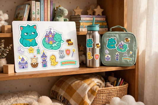 Magic Kingdom kids sticker sheet - staged photo