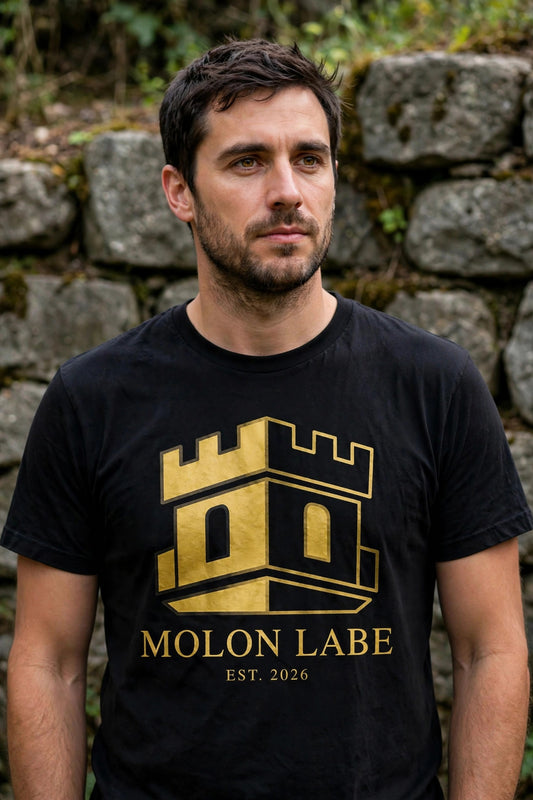 Molon Labe Tee — lifestyle photo