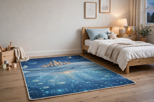 The Whale's Lullaby — Rug — lifestyle photo