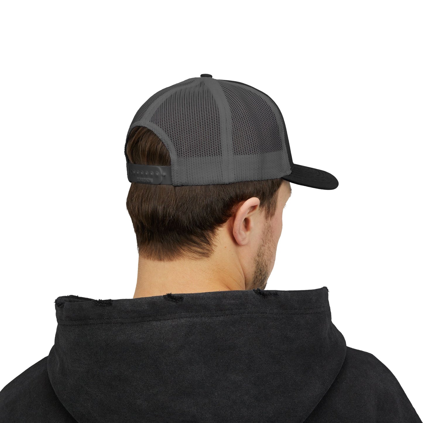 Trucker Cap with Gold Blockhouse Castle Embroidered Logo
