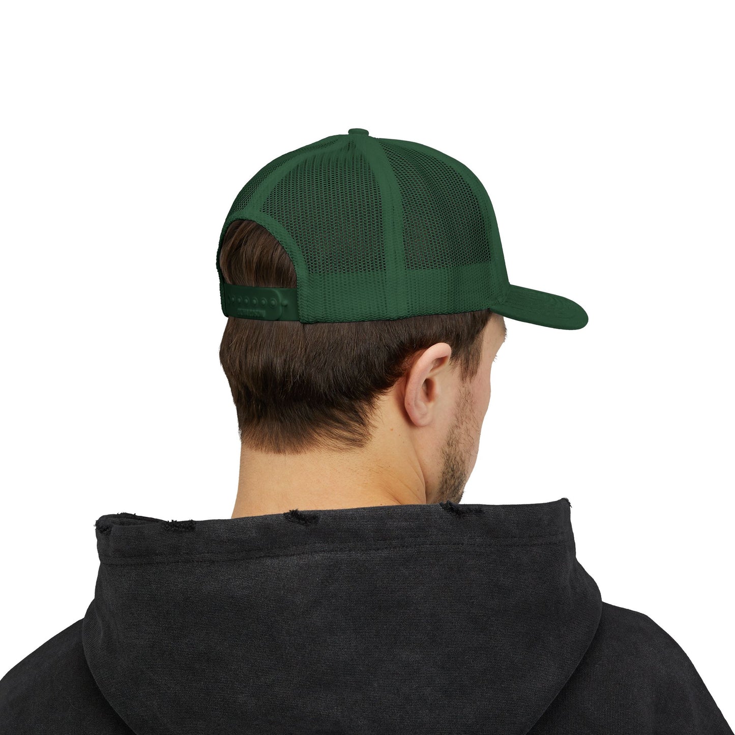 Trucker Cap with Gold Blockhouse Castle Embroidered Logo