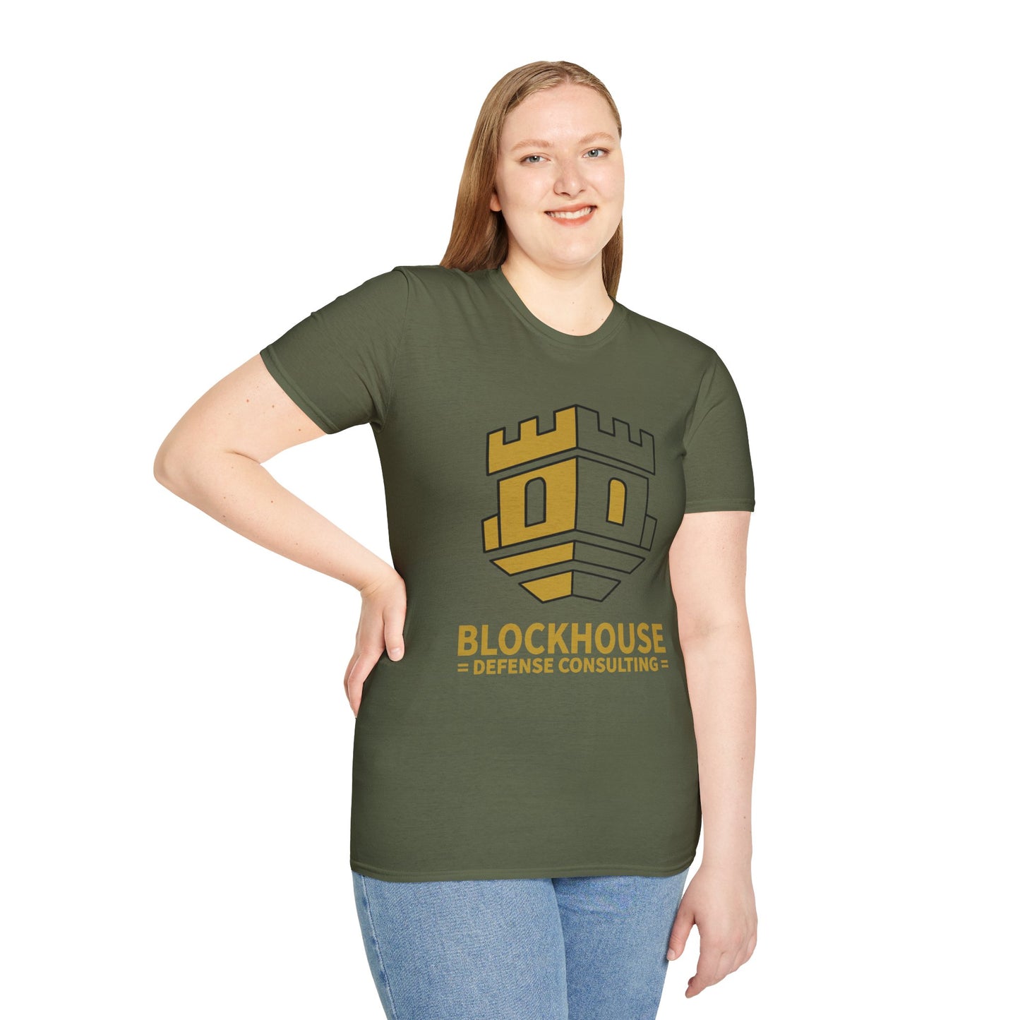 Blockhouse Defense Consulting T-Shirt with Castle Logo Tee