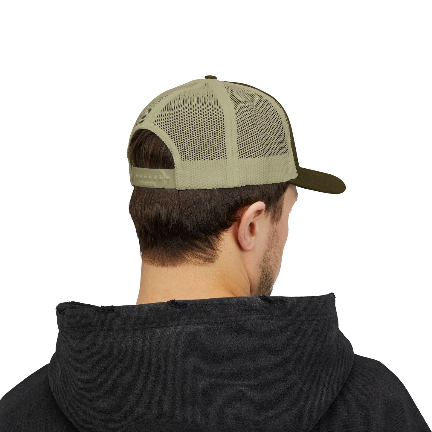 Trucker Cap with Gold Blockhouse Castle Embroidered Logo
