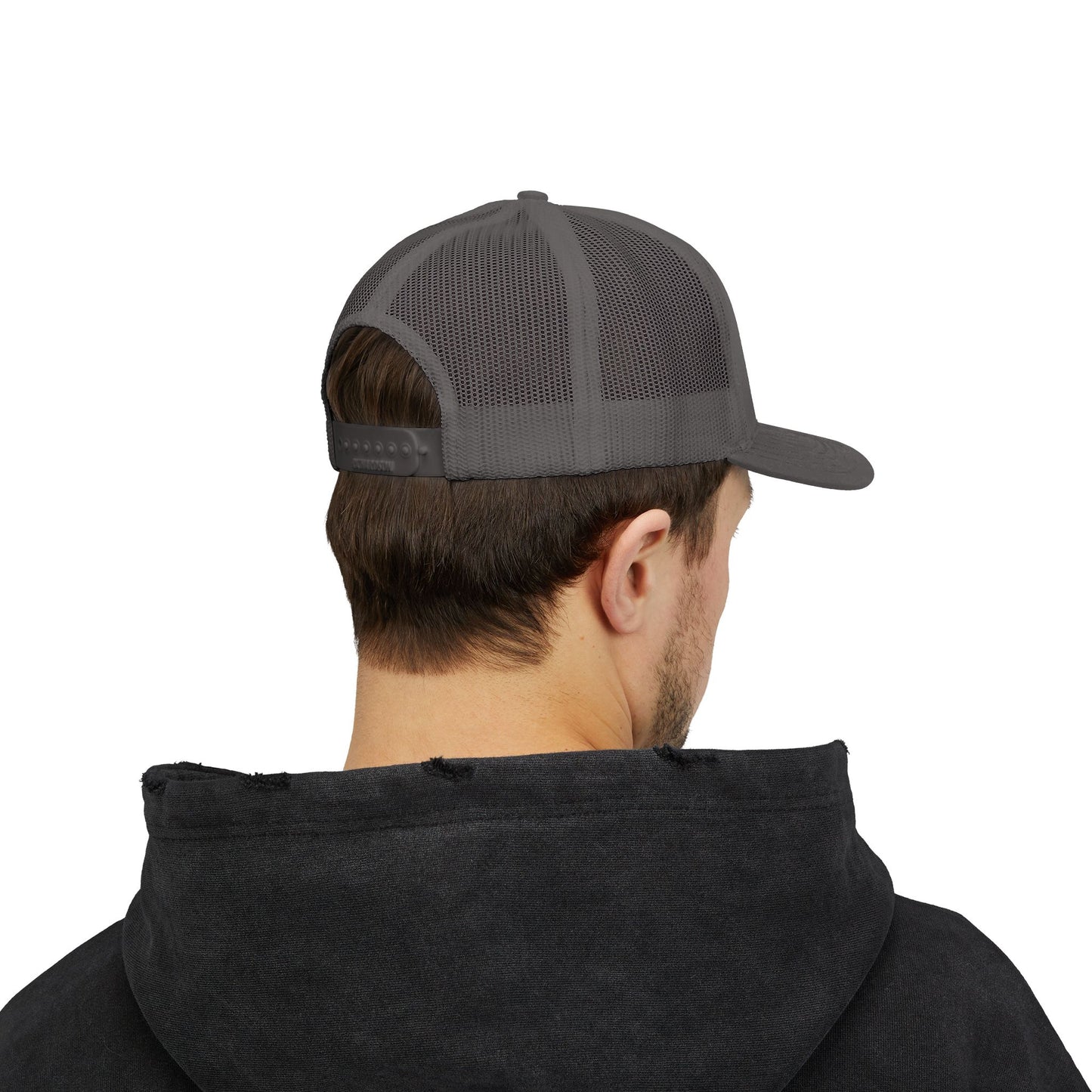 Trucker Cap with Gold Blockhouse Castle Embroidered Logo