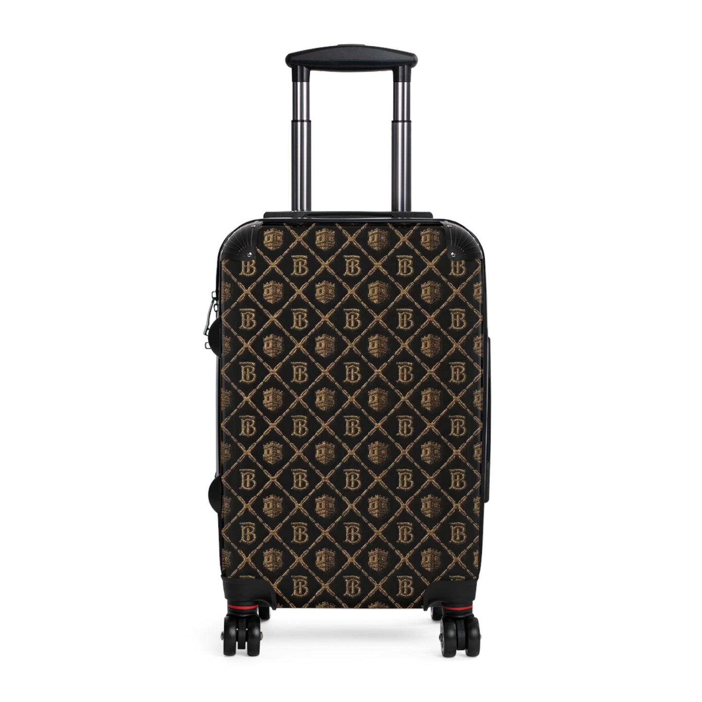 Monogram Travel Suitcase with Luxe Brown Patterned Limited Edition Carry-On
