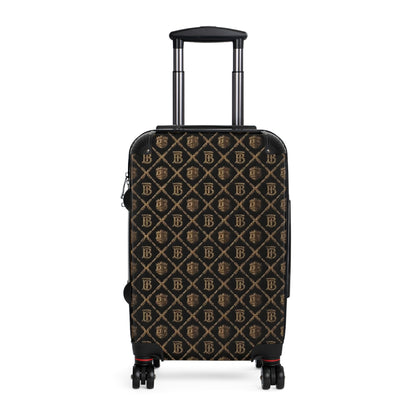 Monogram Travel Suitcase with Luxe Brown Patterned Limited Edition Carry-On