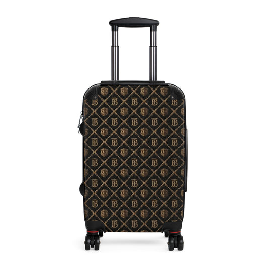 Monogram Travel Suitcase with Luxe Brown Patterned Limited Edition Carry-On