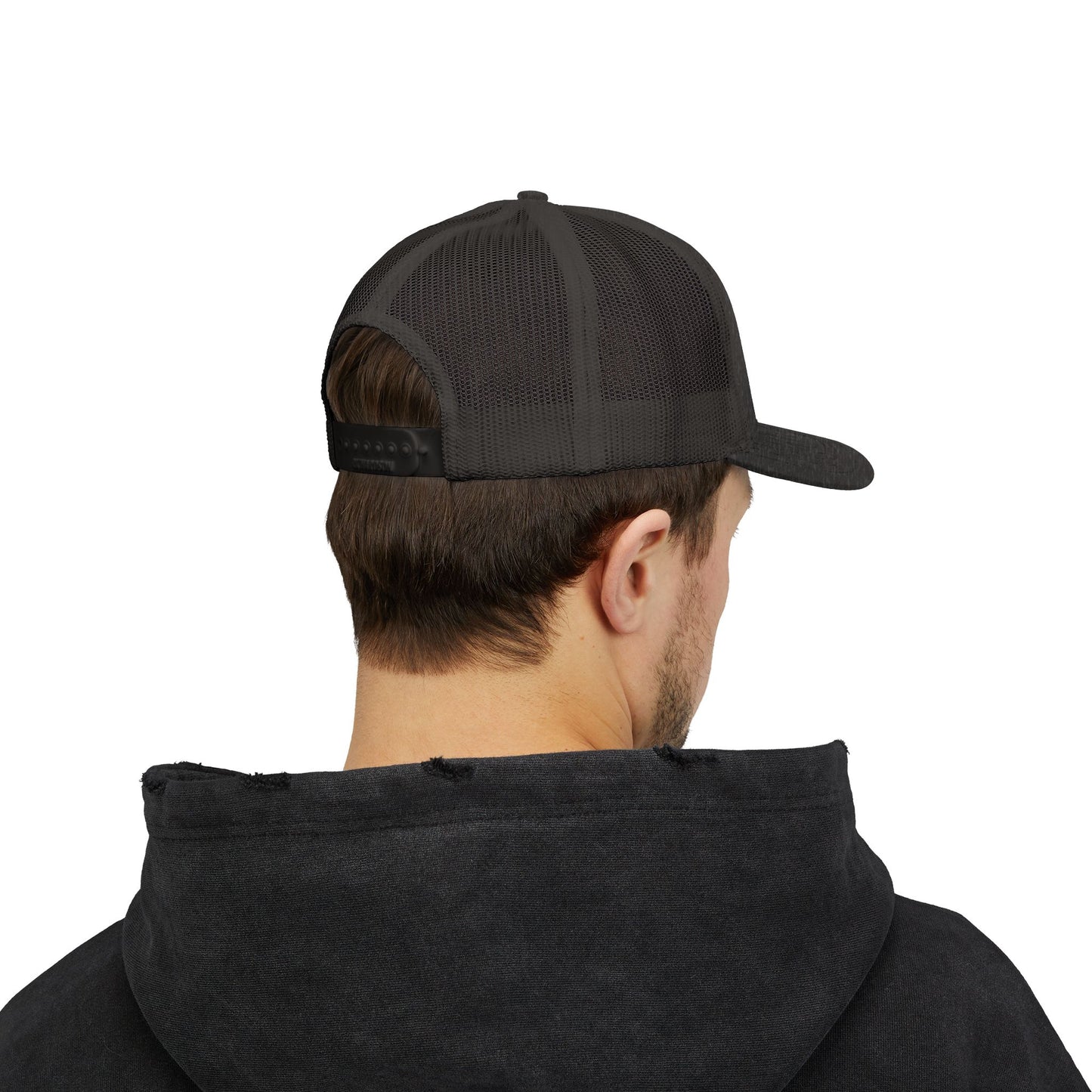 Trucker Cap with Gold Blockhouse Castle Embroidered Logo
