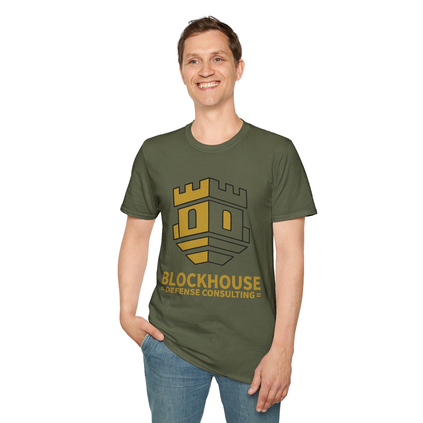 Blockhouse Defense Consulting T-Shirt with Castle Logo Tee