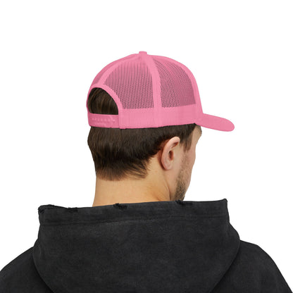 Trucker Cap with Gold Blockhouse Castle Embroidered Logo