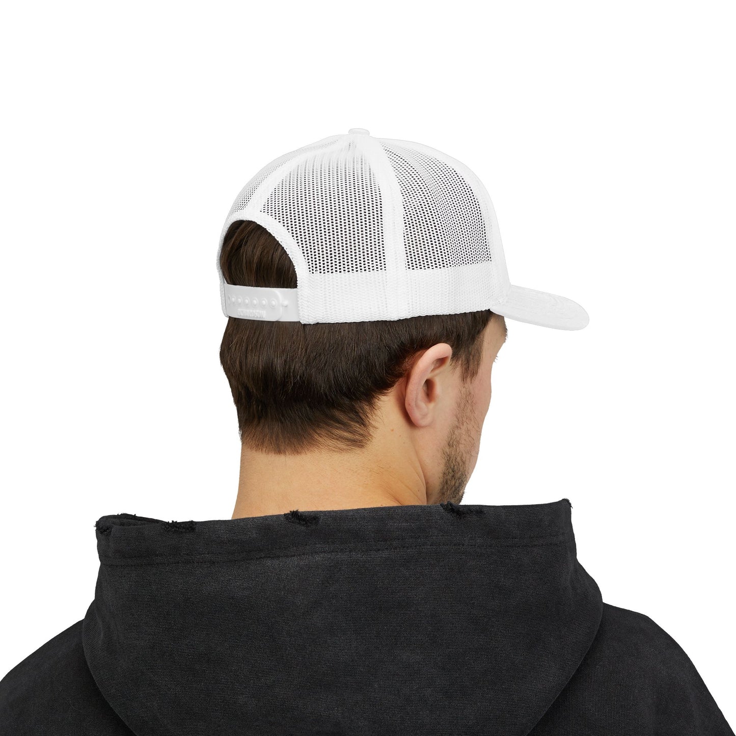 Trucker Cap with Gold Blockhouse Castle Embroidered Logo