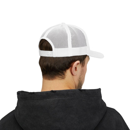 Trucker Cap with Gold Blockhouse Castle Embroidered Logo