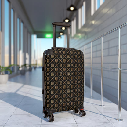 Monogram Travel Suitcase with Luxe Brown Patterned Limited Edition Carry-On