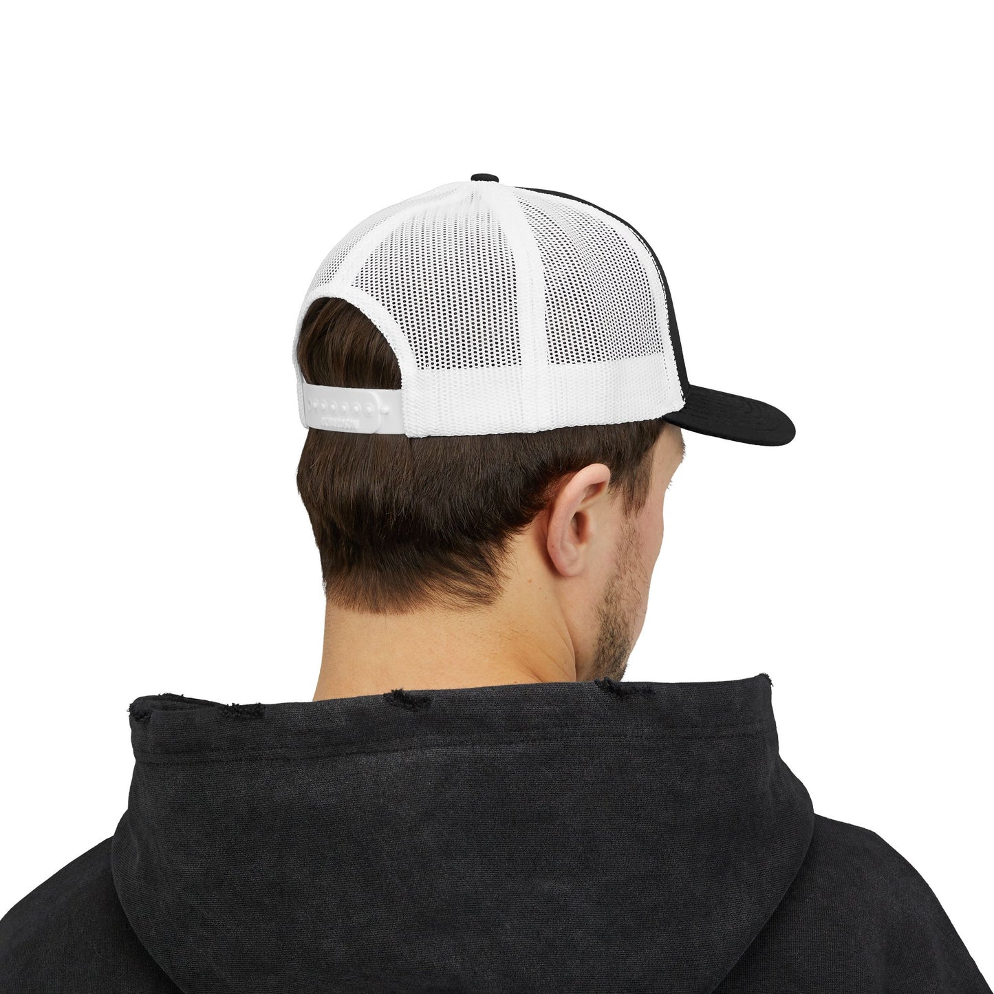 Trucker Cap with Gold Blockhouse Castle Embroidered Logo