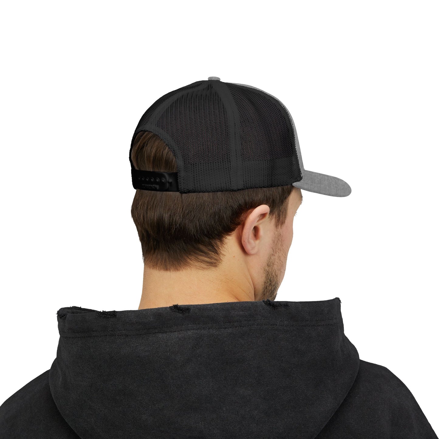 Trucker Cap with Gold Blockhouse Castle Embroidered Logo