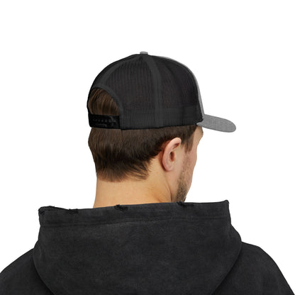 Trucker Cap with Gold Blockhouse Castle Embroidered Logo