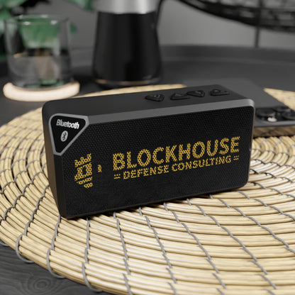 Bluetooth Speaker with Blockhouse Defense Consulting Logo (Portable Wireless Speaker)