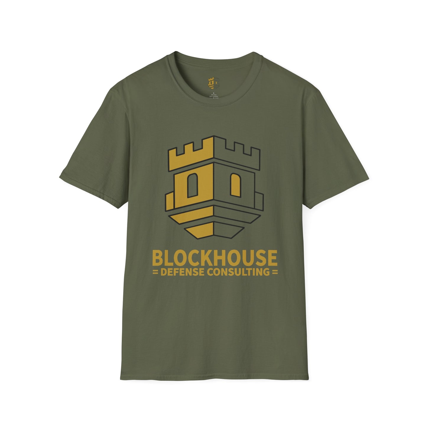 Blockhouse Defense Consulting T-Shirt with Castle Logo Tee