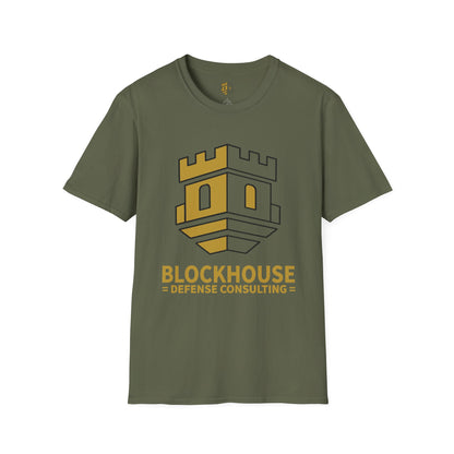Blockhouse Defense Consulting T-Shirt with Castle Logo Tee