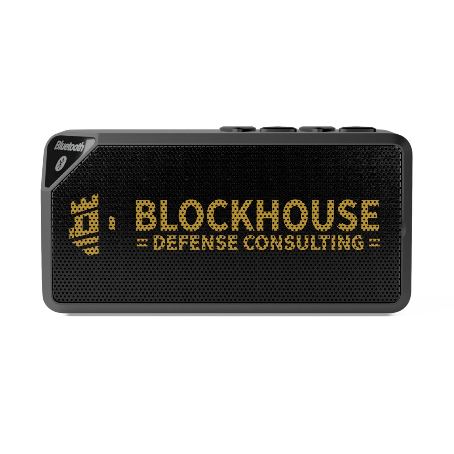 Bluetooth Speaker with Blockhouse Defense Consulting Logo (Portable Wireless Speaker)