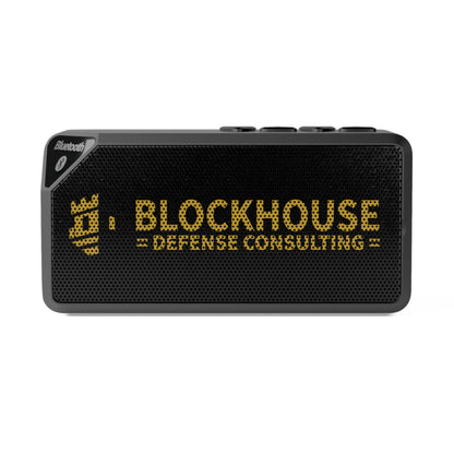 Bluetooth Speaker with Blockhouse Defense Consulting Logo (Portable Wireless Speaker)