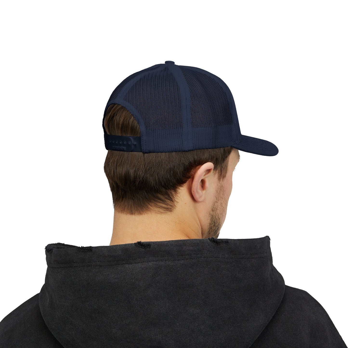 Trucker Cap with Gold Blockhouse Castle Embroidered Logo