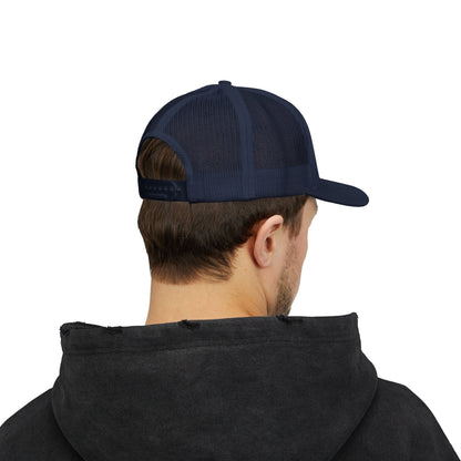 Trucker Cap with Gold Blockhouse Castle Embroidered Logo