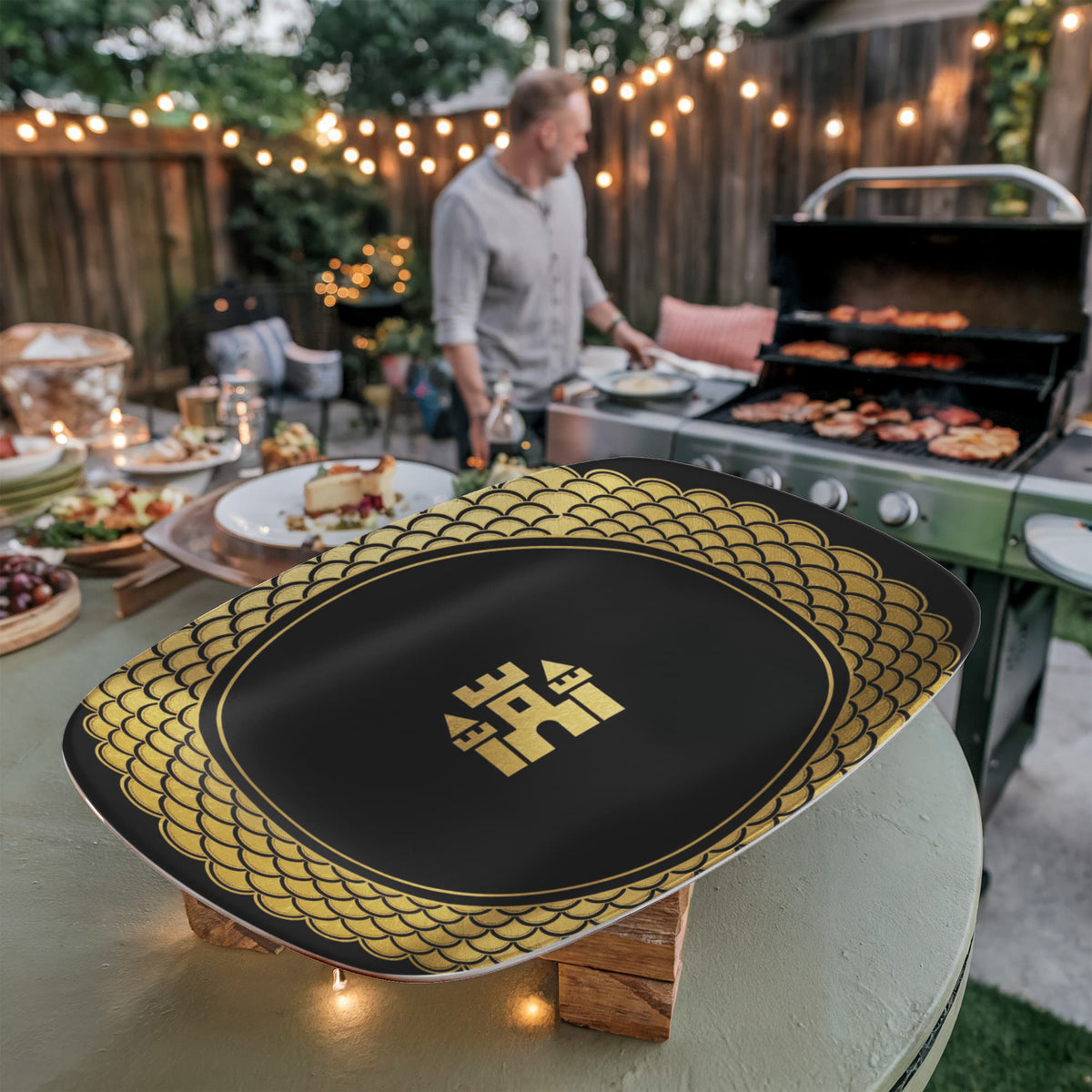 Blockhouse Platter — Dragon Scale — view 5