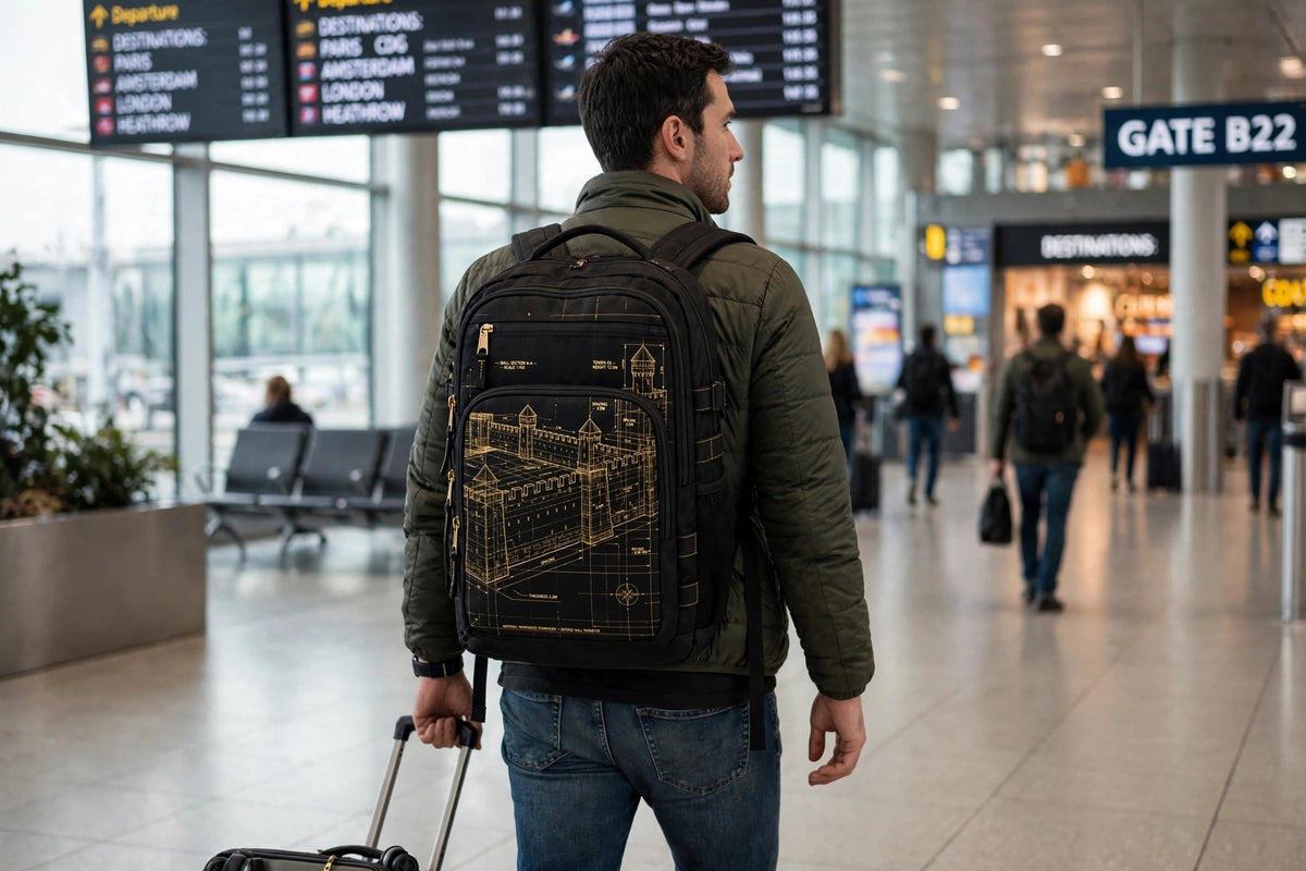 Bastion Lines Backpack — lifestyle photo