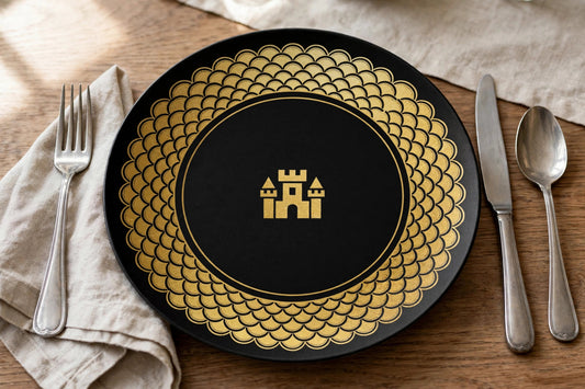 Blockhouse Plate — Dragon Scale — lifestyle photo