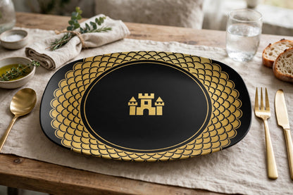 Blockhouse Platter — Dragon Scale — lifestyle photo