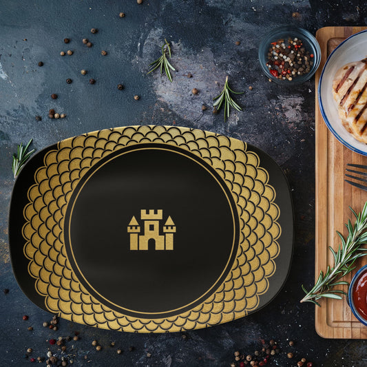 Blockhouse Platter — Dragon Scale — view 2