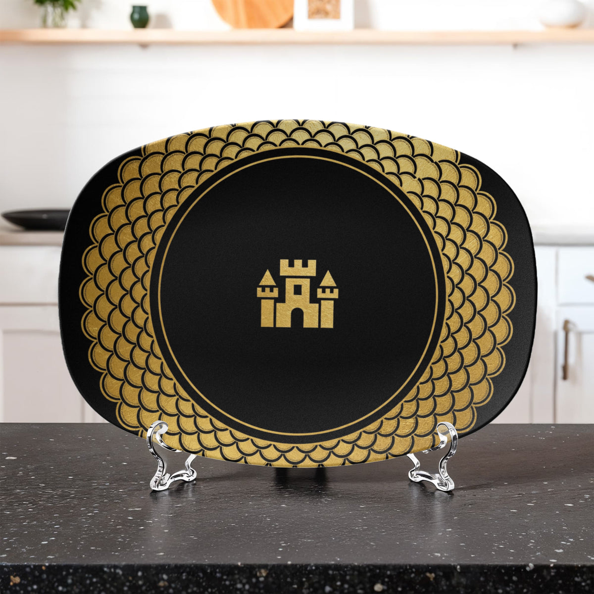 Blockhouse Platter — Dragon Scale — view 3