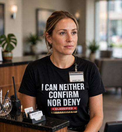 Confirm Nor Deny — T-Shirt — lifestyle photo