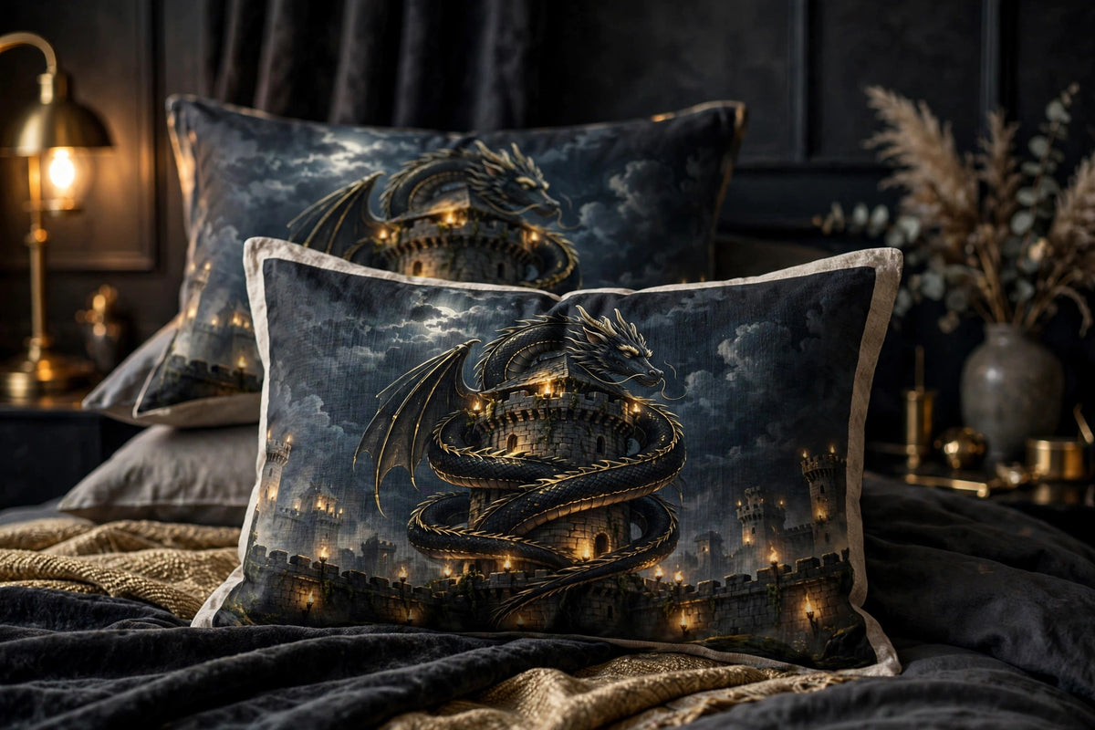 Dragon's Rest Pillowcases — front view