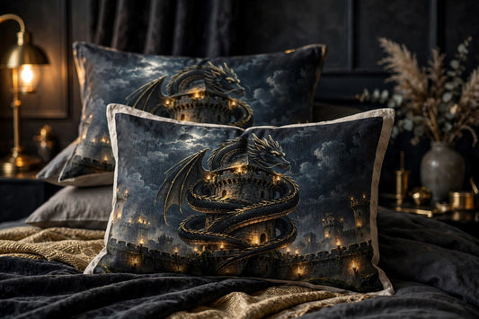 Dragon's Rest Pillowcases — front view
