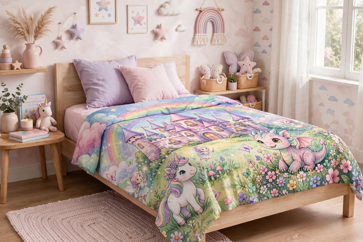 Fantasy Land Fitted Sheets — front view