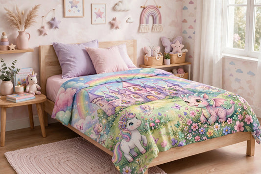 Fantasy Land Fitted Sheets — front view