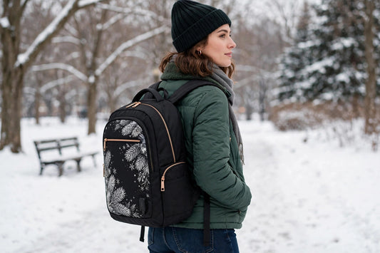 Frost Fern Backpack — lifestyle photo