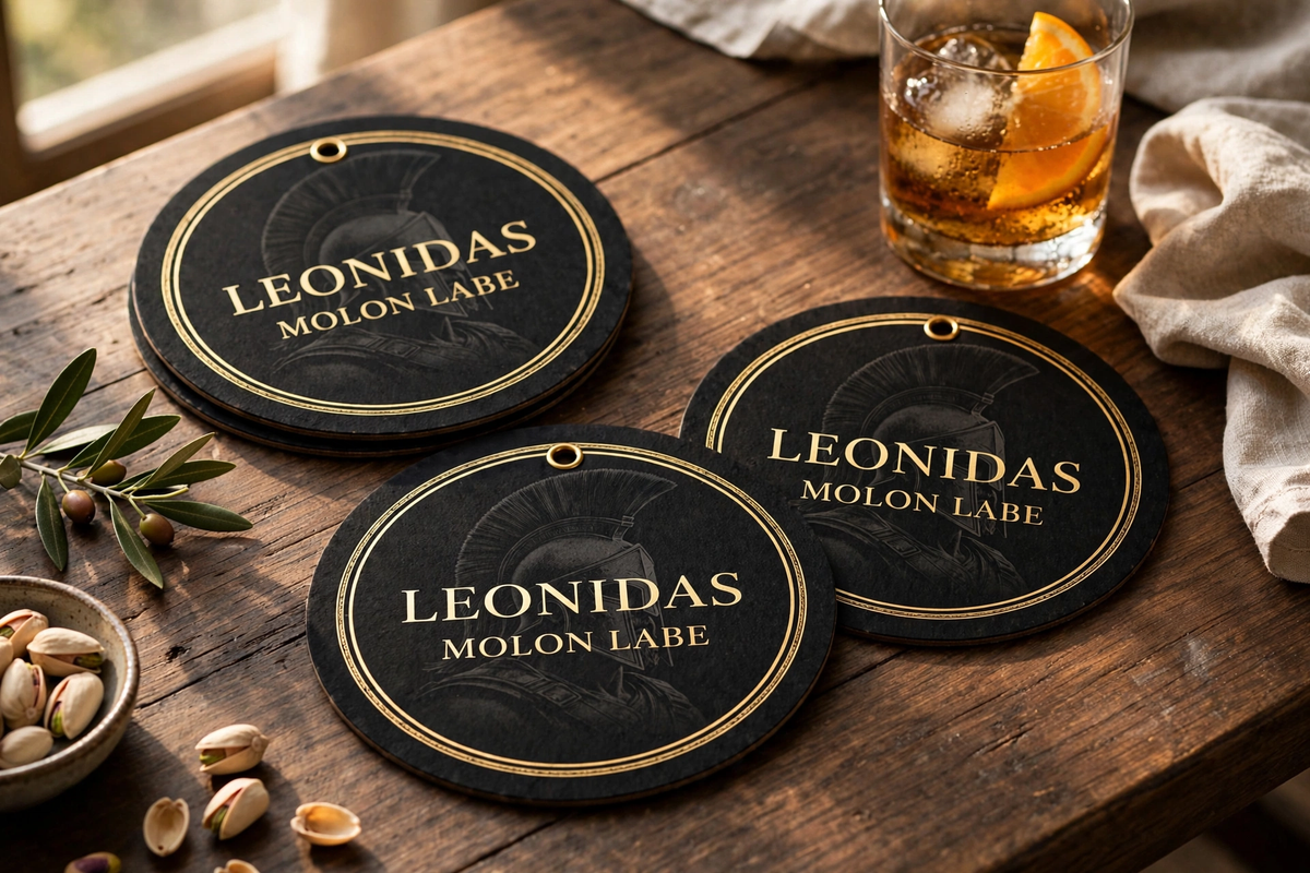 Immortals Coaster Set with fortress figures