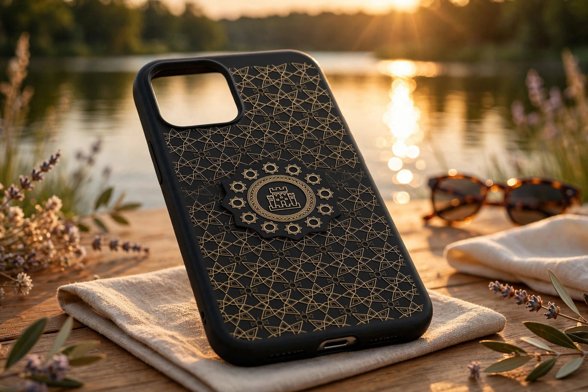 Islamic Geometric Tiles — Clear Magnetic Phone Case