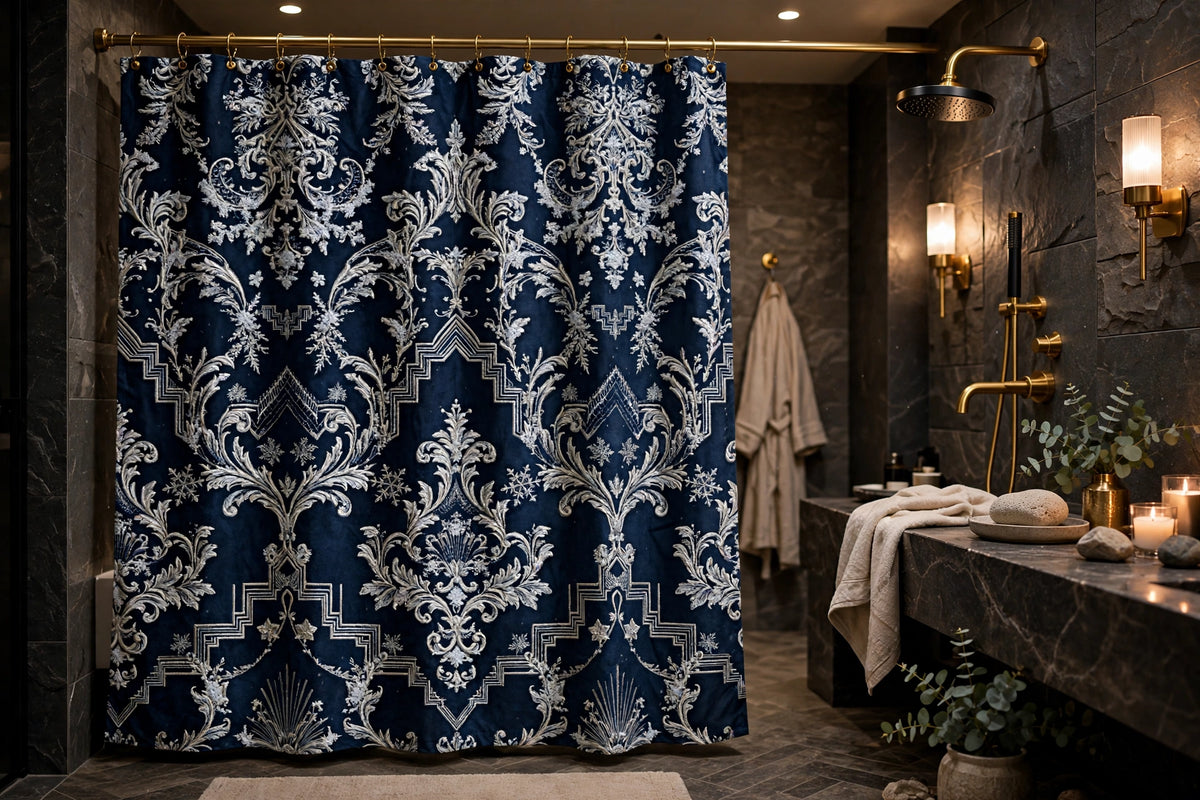 Night Watch Shower Curtain — Winter Palace — front view