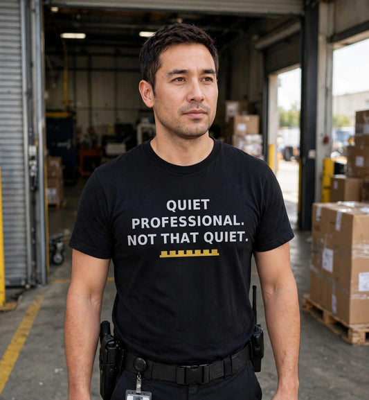 Quiet Professional — T-Shirt — lifestyle photo