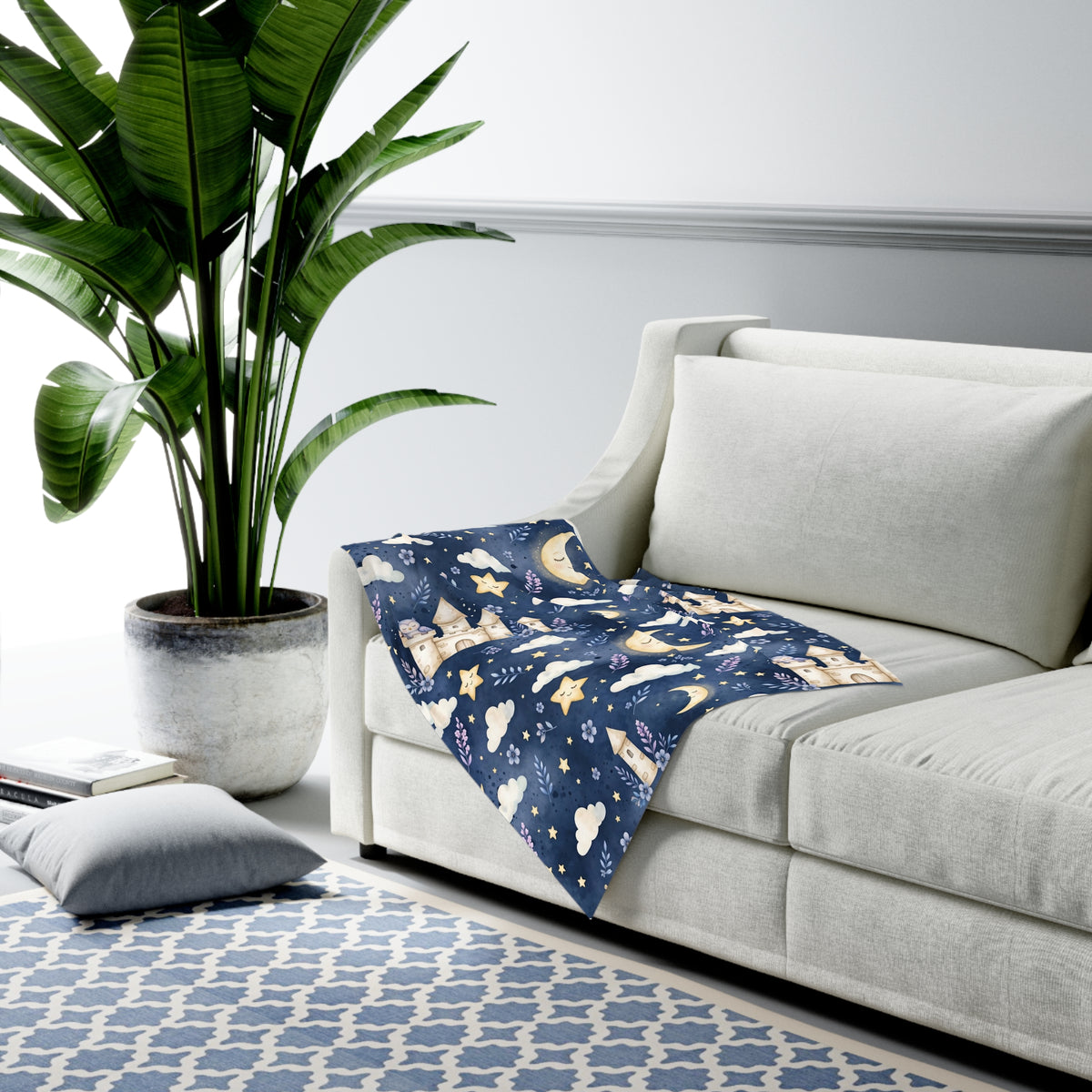 Sleepy Castle — Baby Swaddle Blanket — alternate view 3