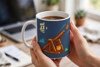 Tactical Caffeine Mug — modeled photo, held in hand