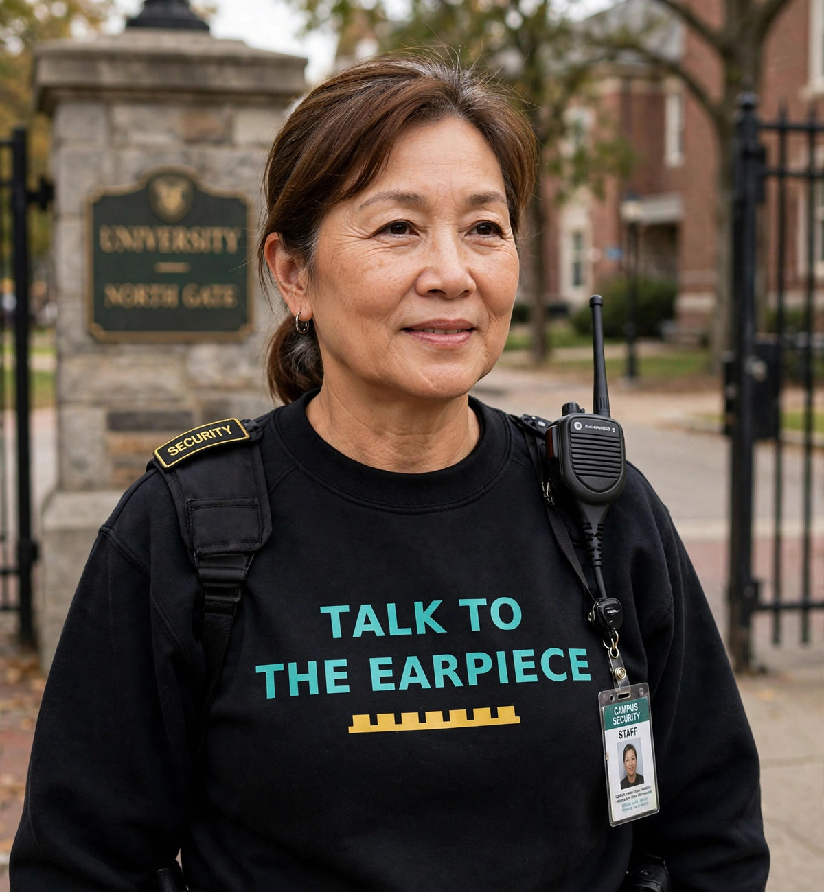 Talk To The Earpiece — Sweatshirt — lifestyle photo